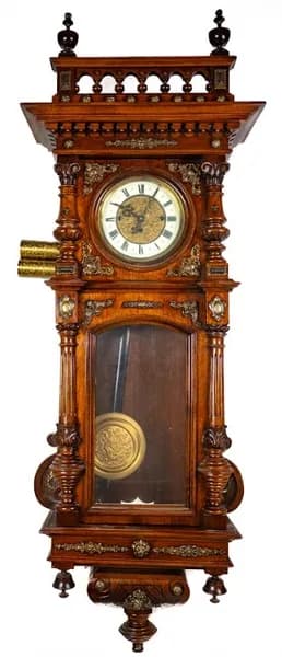 Historicism-style Viennese-type wall clock