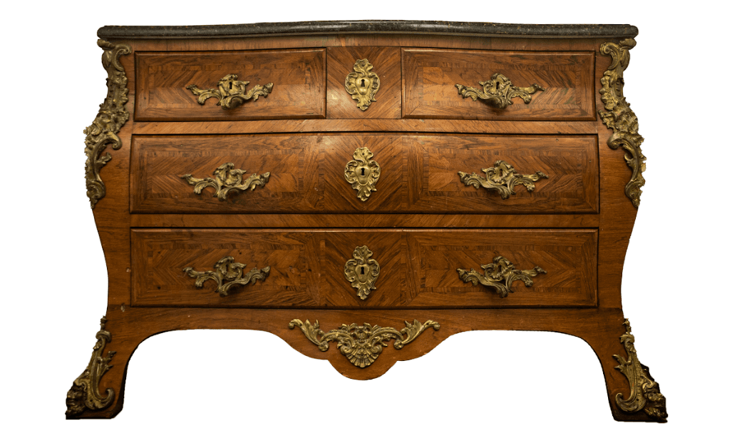 Kajdy bronz veretezésű komód, XV. Lajos stílus