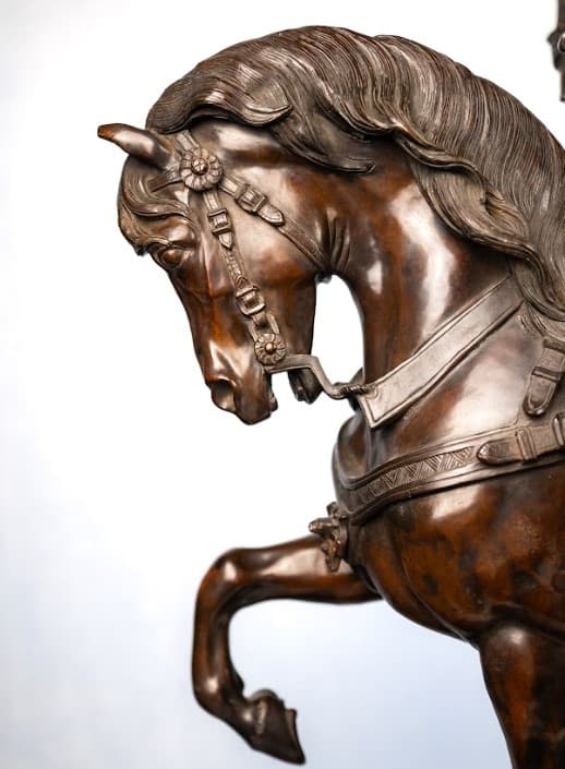 Alfred Emilien Nieuwerkerke  bronz szobor 'Orániai Vilmos herceg lovas portréja' 19.század