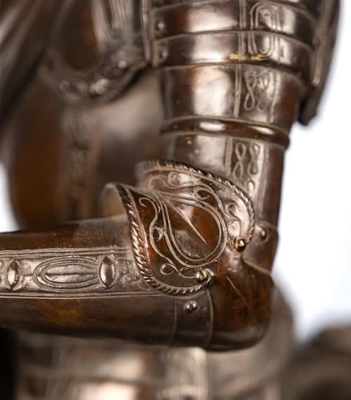 Alfred Emilien Nieuwerkerke  bronz szobor 'Orániai Vilmos herceg lovas portréja' 19.század