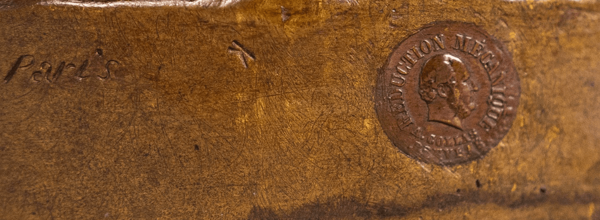 'ANACREON, BACCHUS, AND CUPID' bronz szobor F.Barbedienne öntőműhely