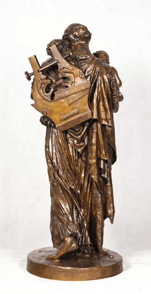 'ANACREON, BACCHUS, AND CUPID' bronz szobor F.Barbedienne öntőműhely