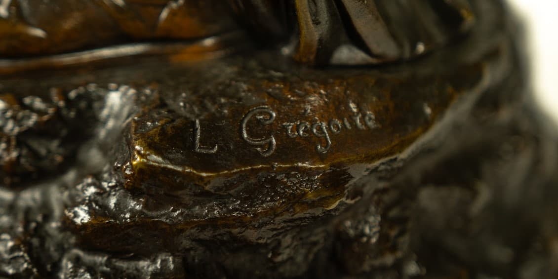 'Aeneas és Dido' bronz szobor