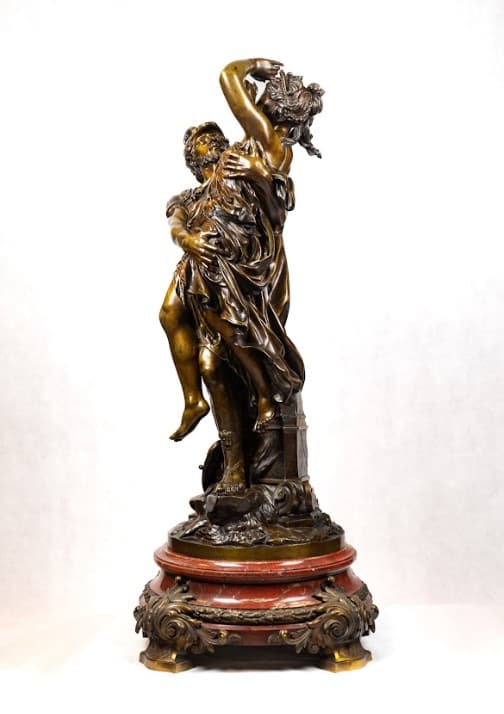 Perseus és Androméda bronz szobor