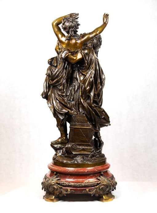 Perseus és Androméda bronz szobor