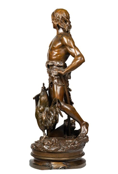 Émile Laporte 'La Defense du Sol' bronz szobor 19.század