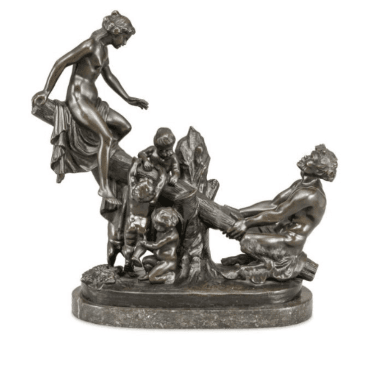 Libikókázó faun és nimfa