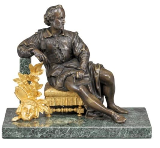 'Shakespeare' - Drámaíró  ülő szobra