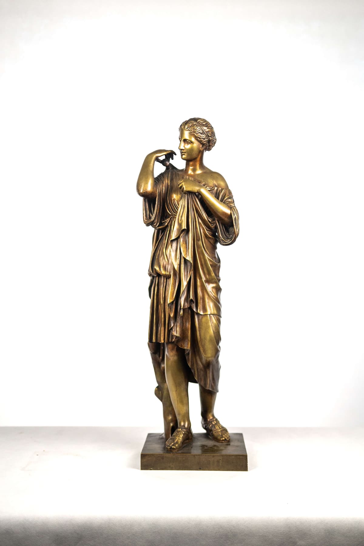 Francia bronz szobor "Diana of Gabii"