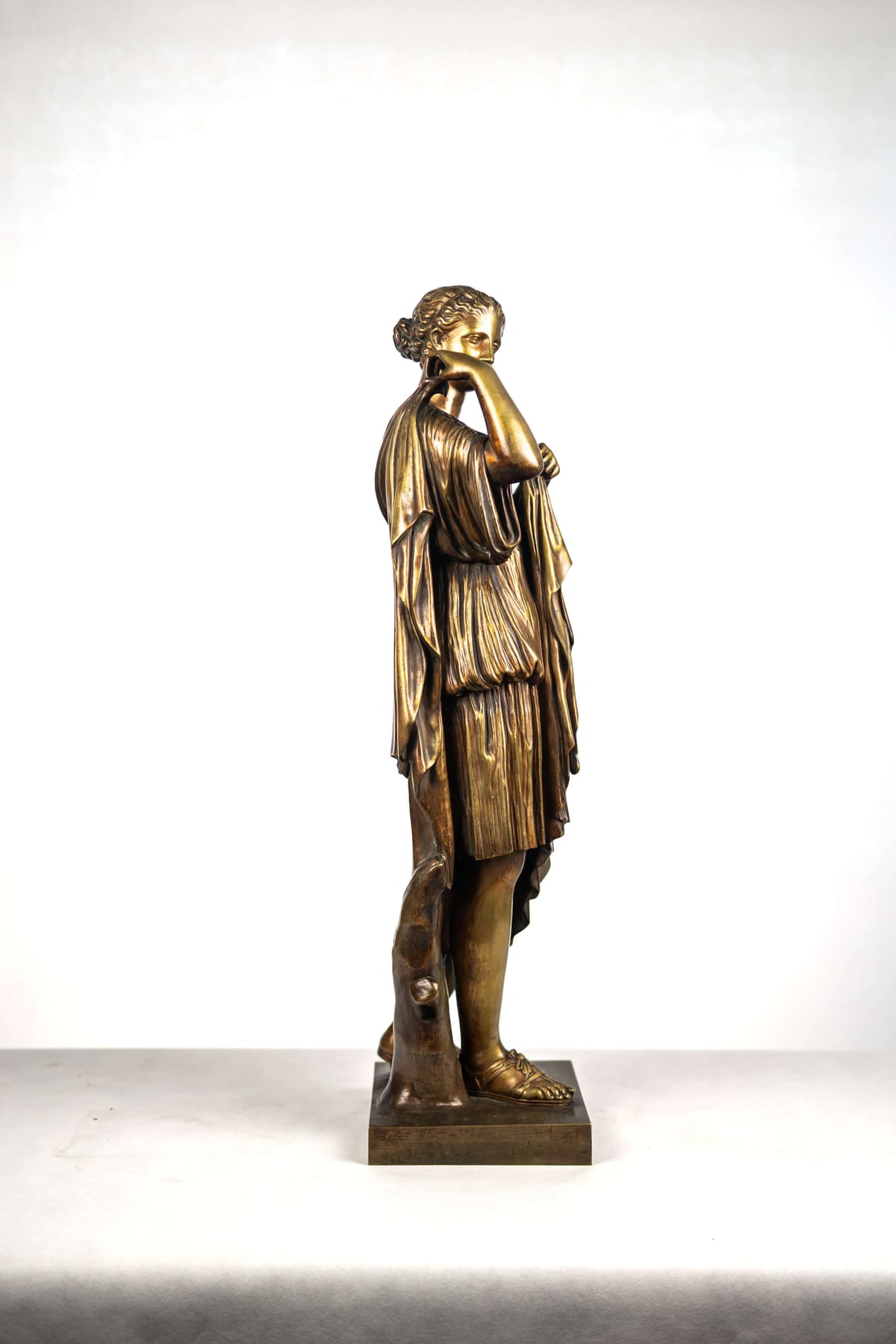 Francia bronz szobor "Diana of Gabii"