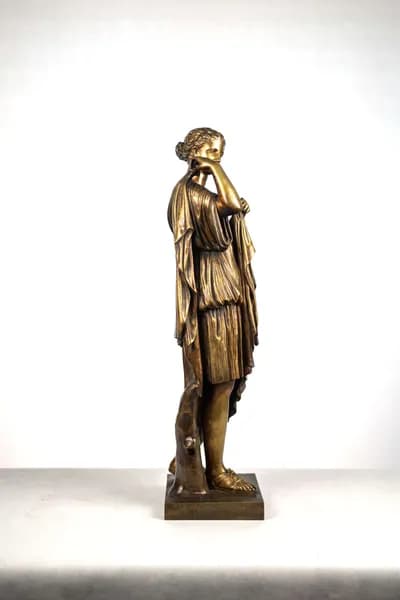 French bronze sculpture “Diana of Gabii”