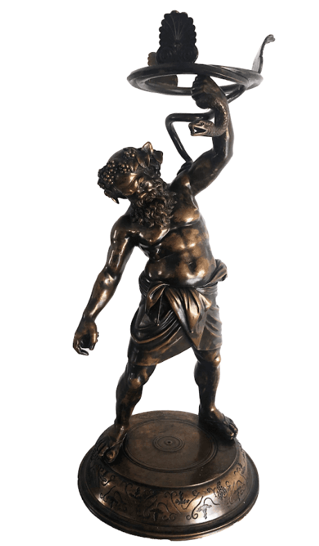 Pietro Masulli Napoli bronz szobor 19.század