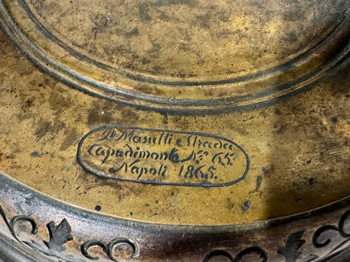 Pietro Masulli Napoli bronz szobor 19.század