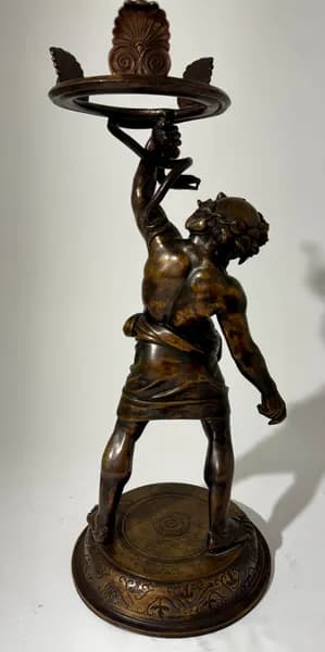 Pietro Masulli Napoli bronz szobor 19.század