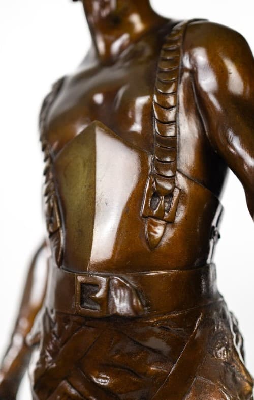 Émile Laporte „Vercingétorix és fia” bronz szobor 19.század