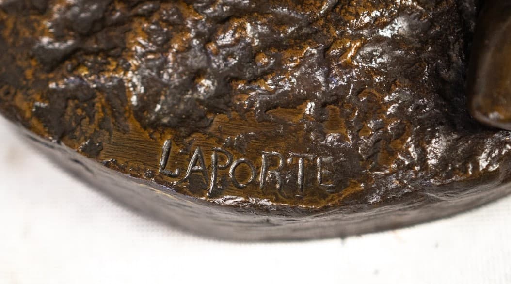 Émile Laporte „Vercingétorix és fia” bronz szobor 19.század