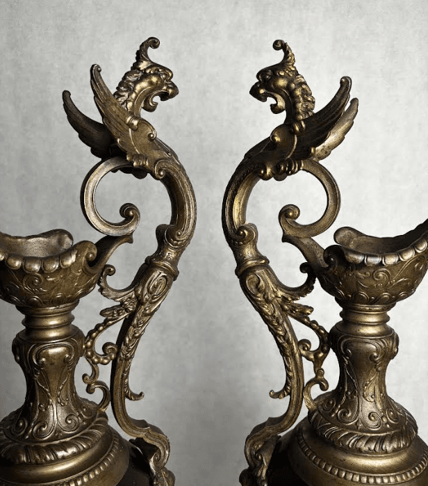 Díszkancsó pár sárkány díszítéssel 19.század