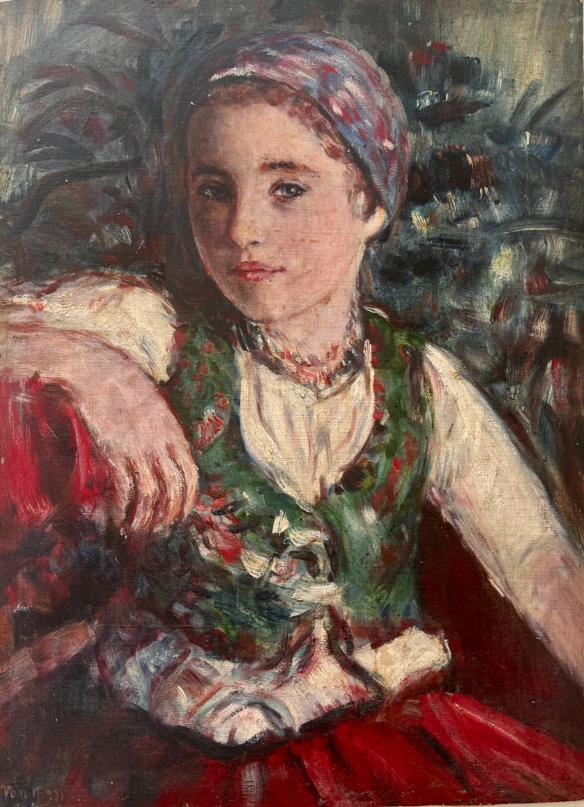 Lányportré ünneplőben