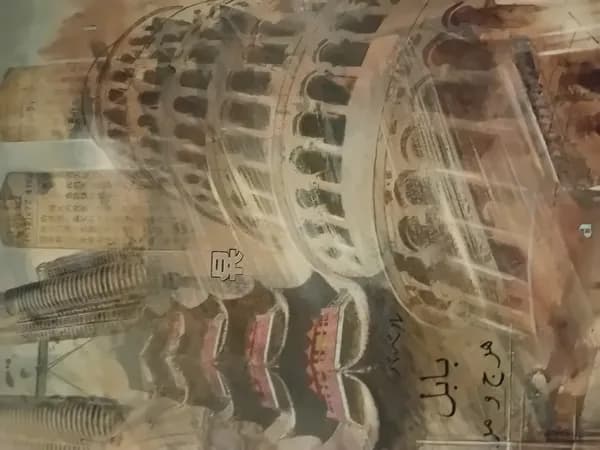Babel (2 paintings on one canvas)