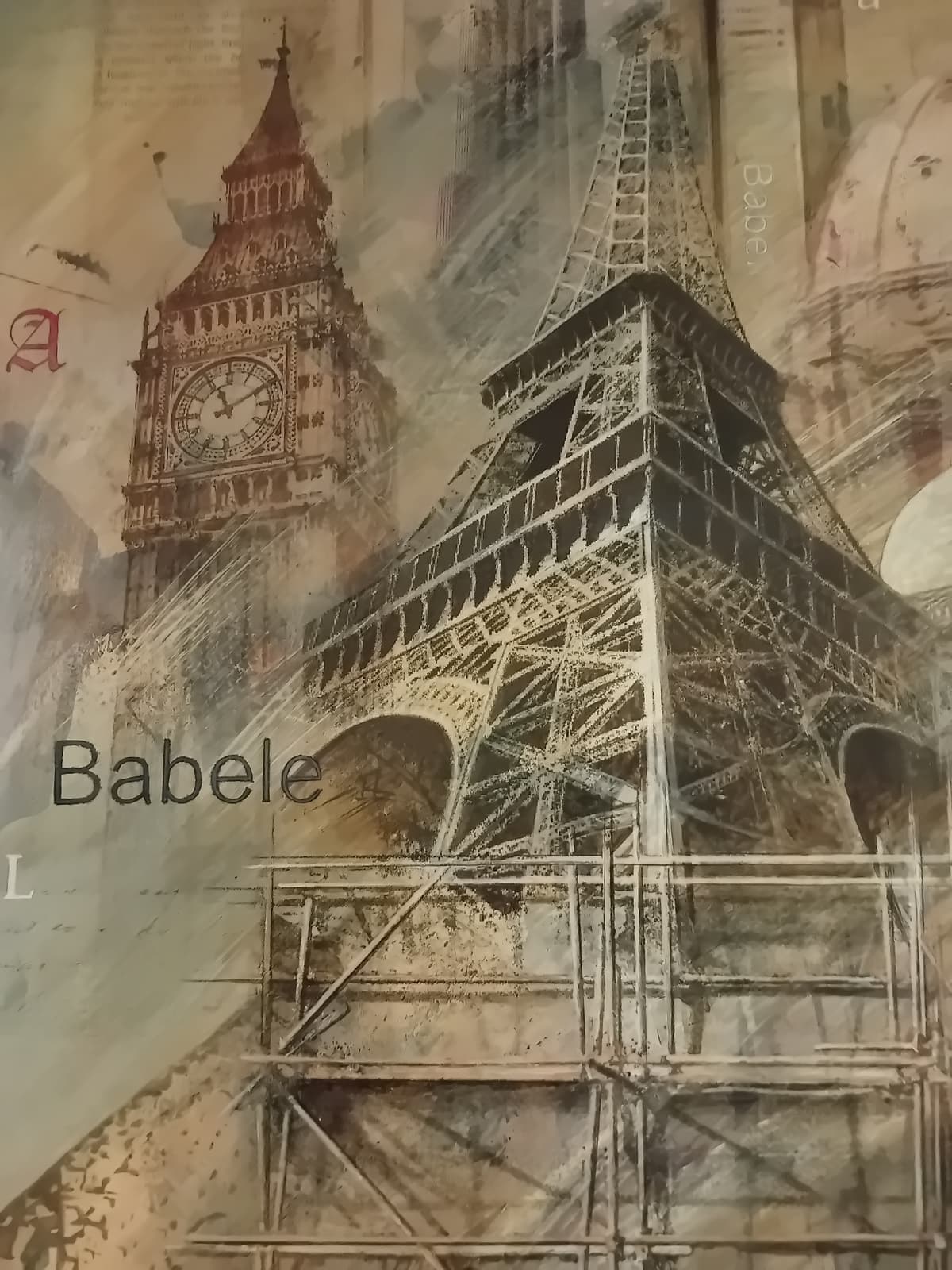 Babel (2 paintings on one canvas)