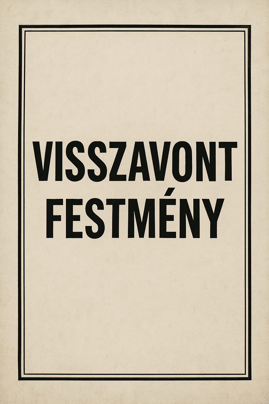 Visszavont festmény