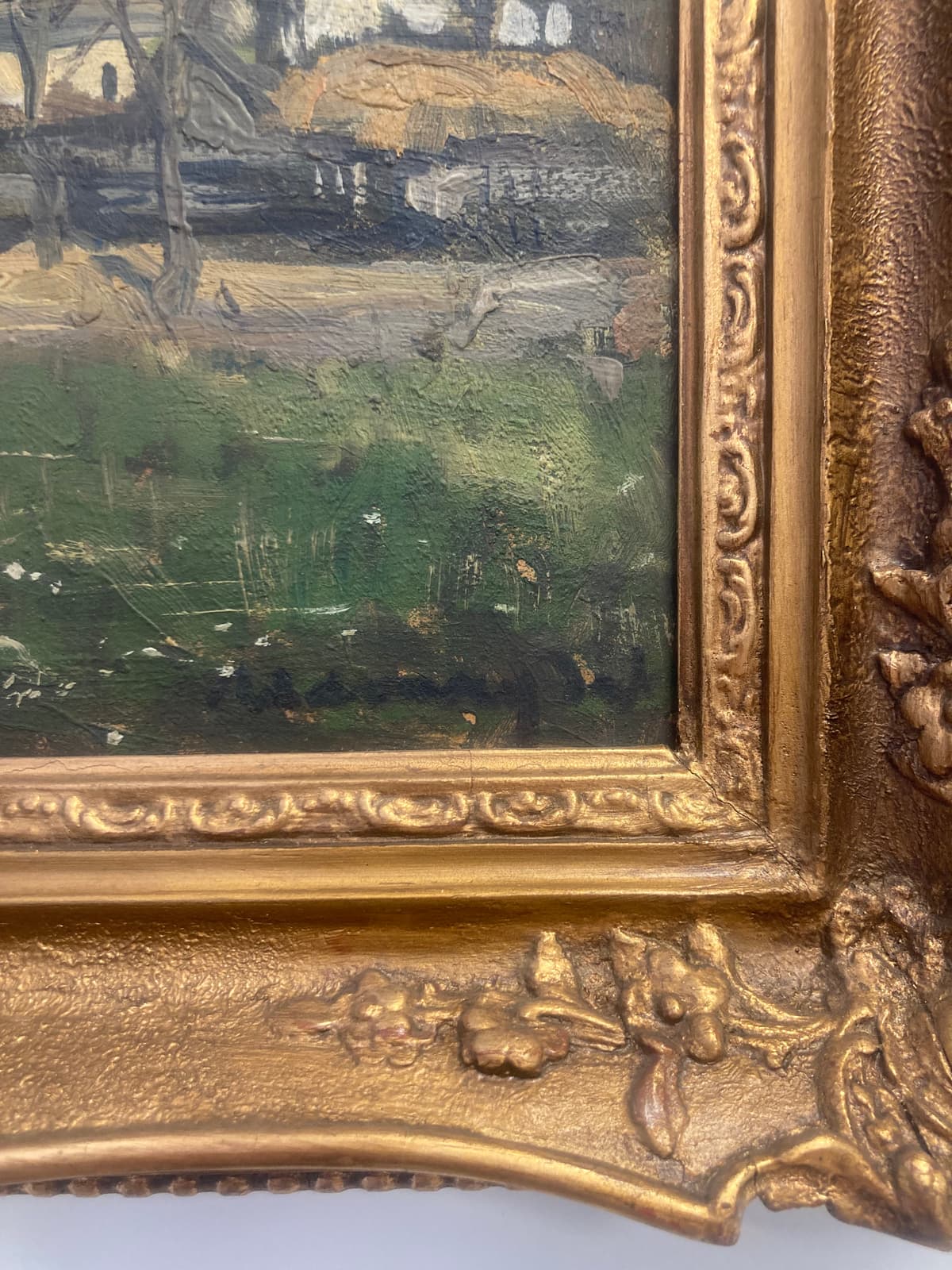 Falusi udvar őszi fényben