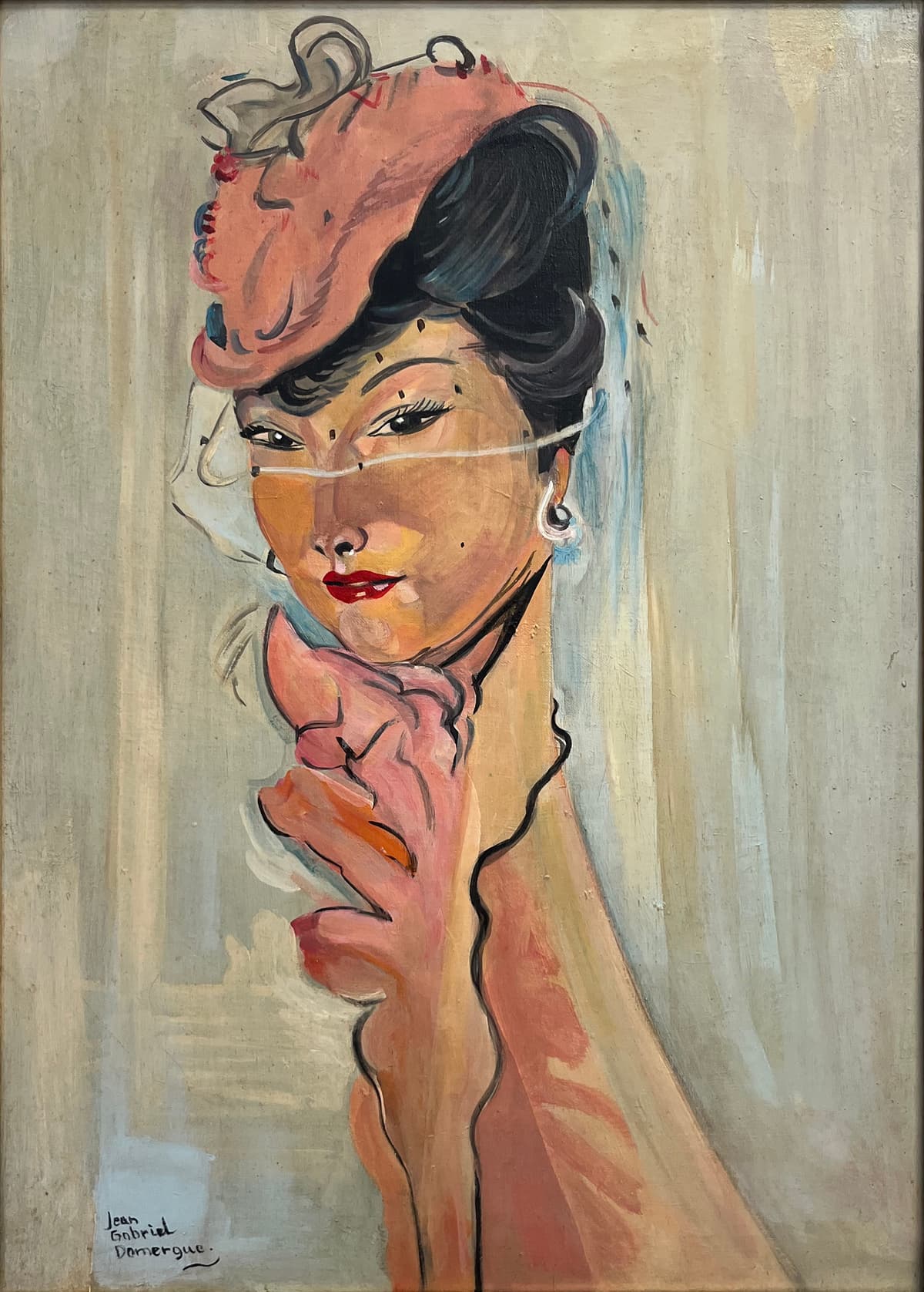 Elegáns gésa portréja