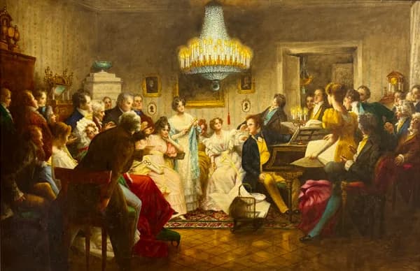 Schubert evening in a Viennese salon