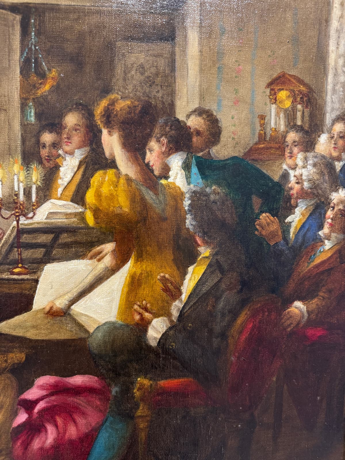 Schubert-est egy bécsi szalonban