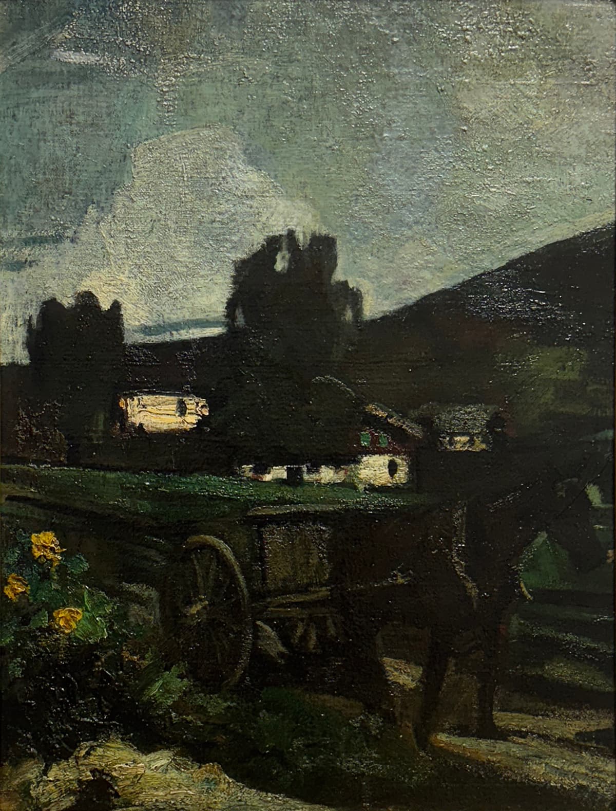 Szürkület a hegyoldalnál