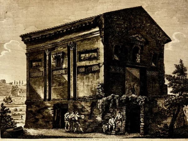 A Comus templomának látképe, más néven a Nevetség istenének szentélye