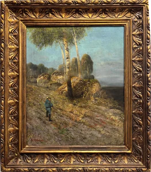 Young Shepherd at the Edge of the Meadow