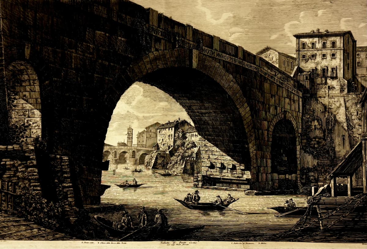 A Cestius-híd látképe