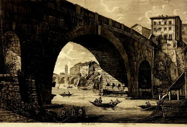A Cestius-híd látképe