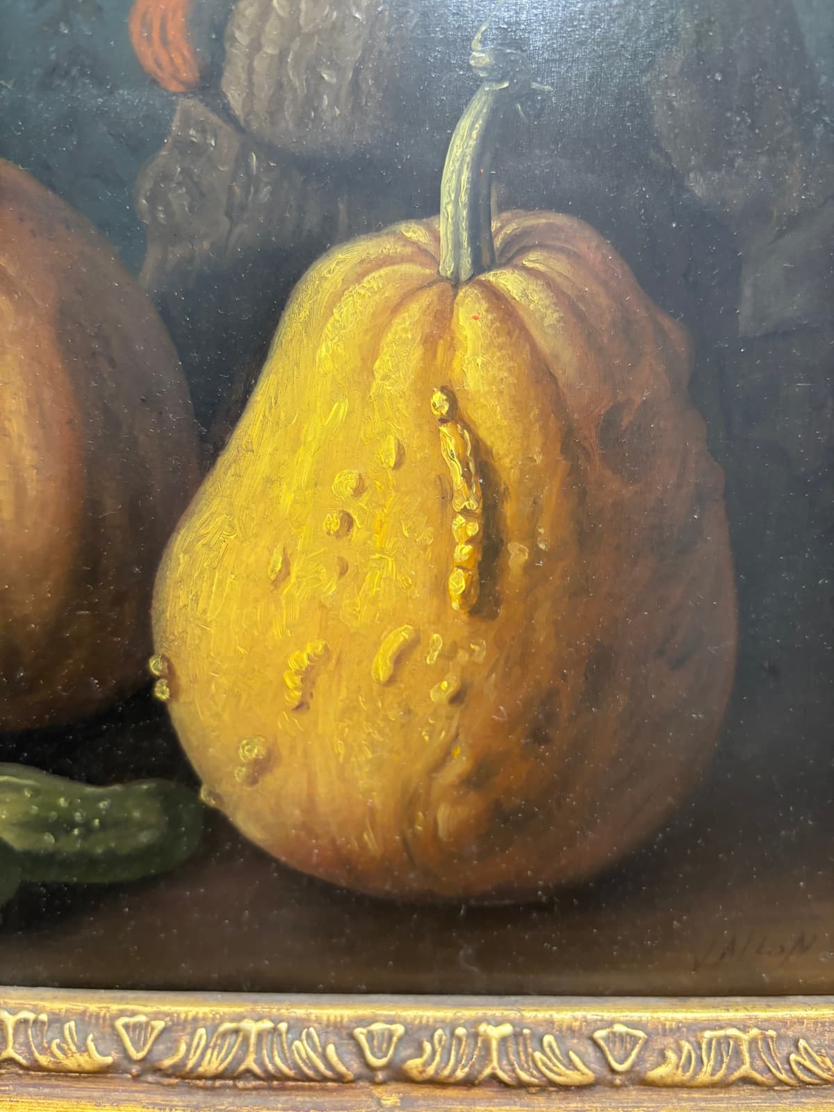 Still Life: Pumpkins and Cucumbers