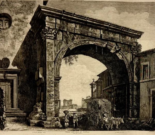 Gallienus diadalívének látképe
