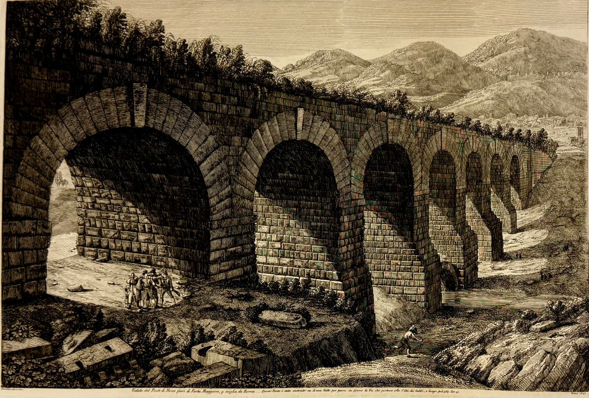 A Ponte di Nona híd látképe a Porta Maggiore közelében