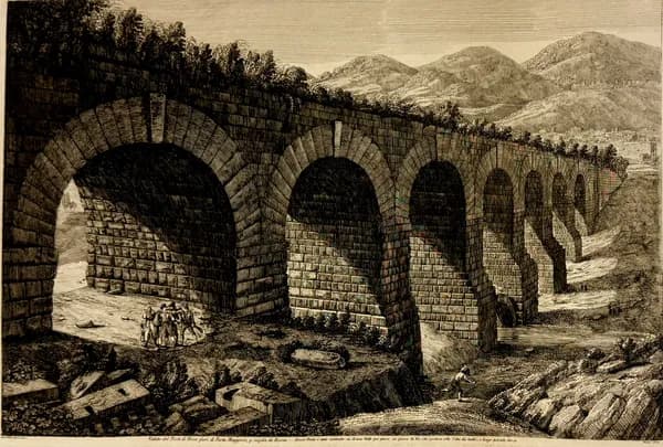 A Ponte di Nona híd látképe a Porta Maggiore közelében