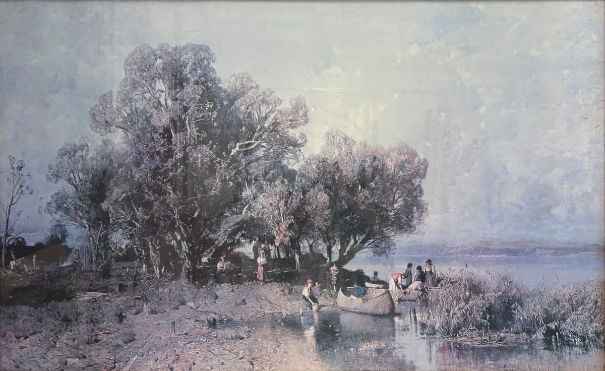 Halászkunyhó a Balatonon NYOMAT