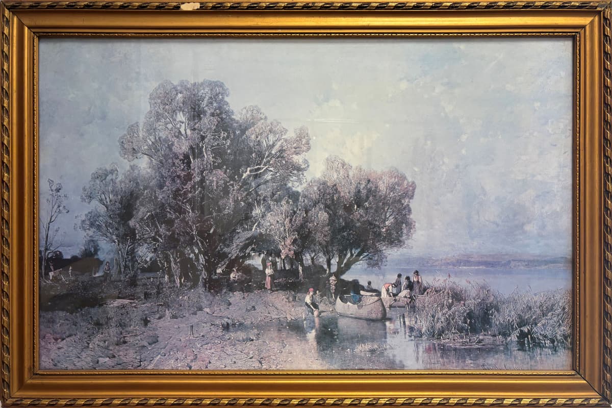 Halászkunyhó a Balatonon NYOMAT