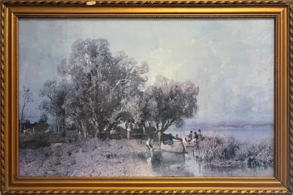 Halászkunyhó a Balatonon NYOMAT