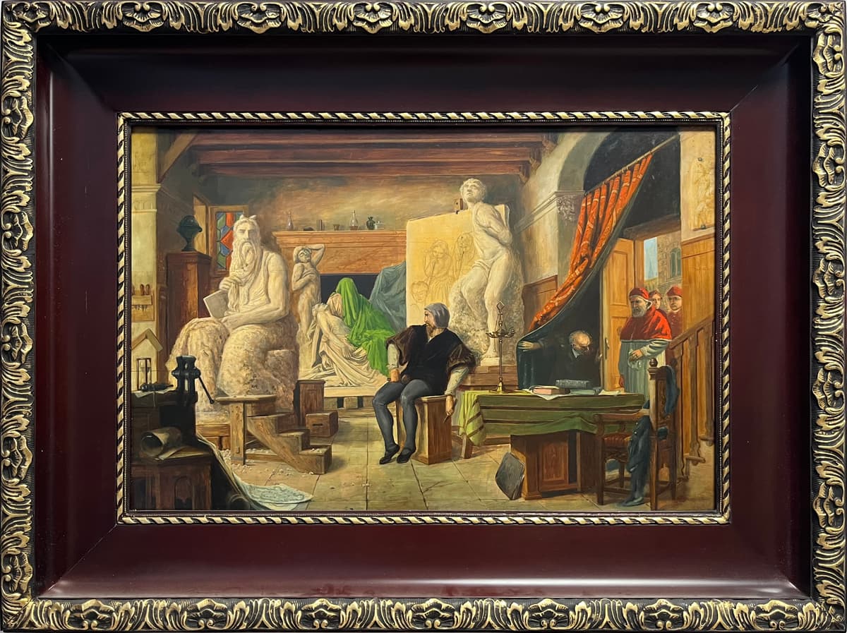 "Michelangelo műtermében" – A megbízó érkezése...