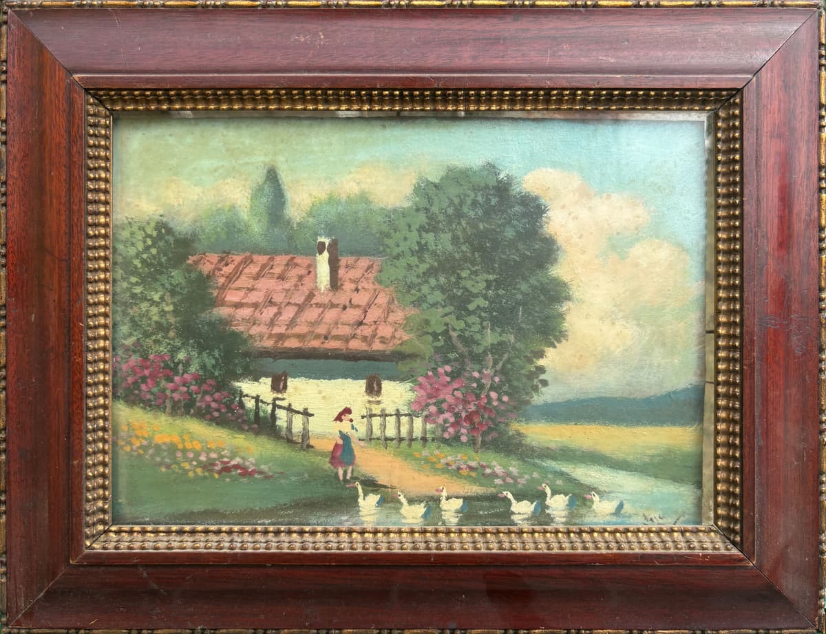 Libaterelés a ház előtt