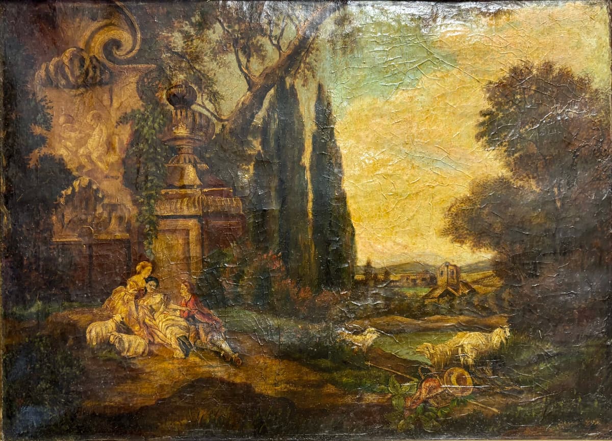 Pihenő a kastélykertben