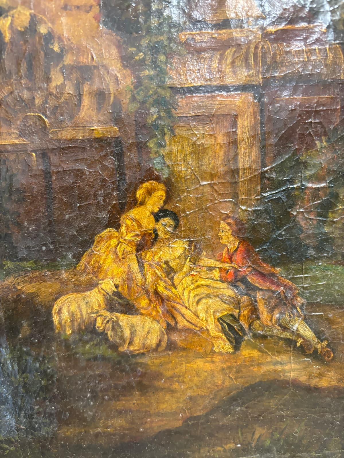 Resting in the castle garden