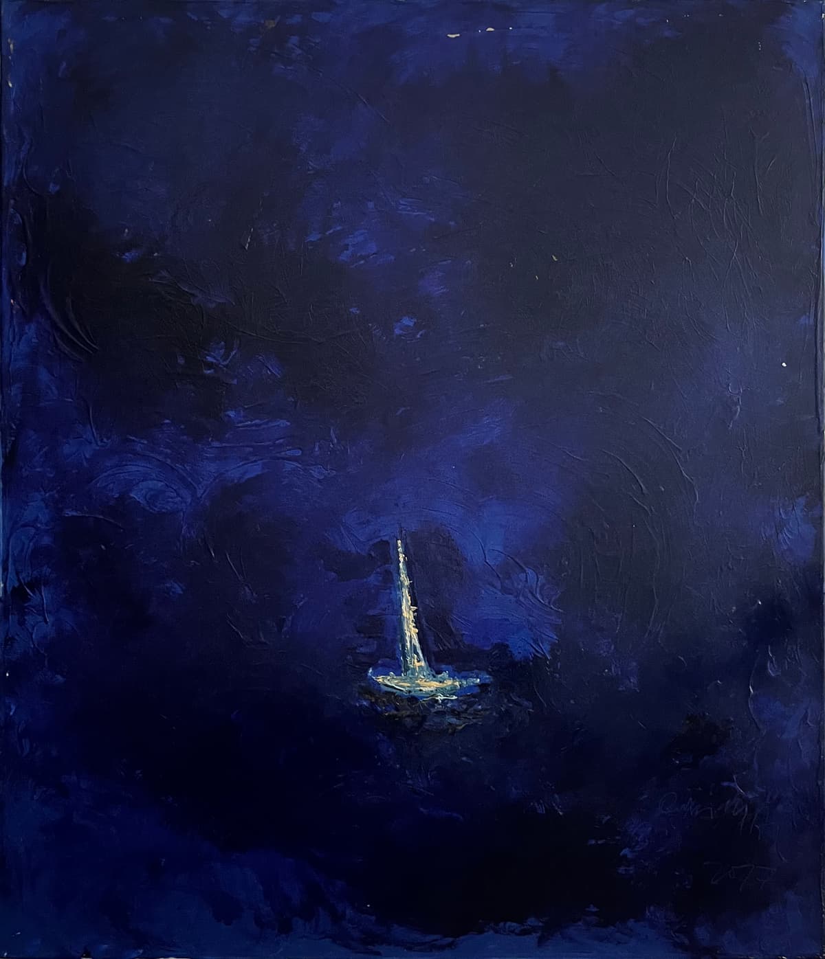 Vitorlás az éjszakában