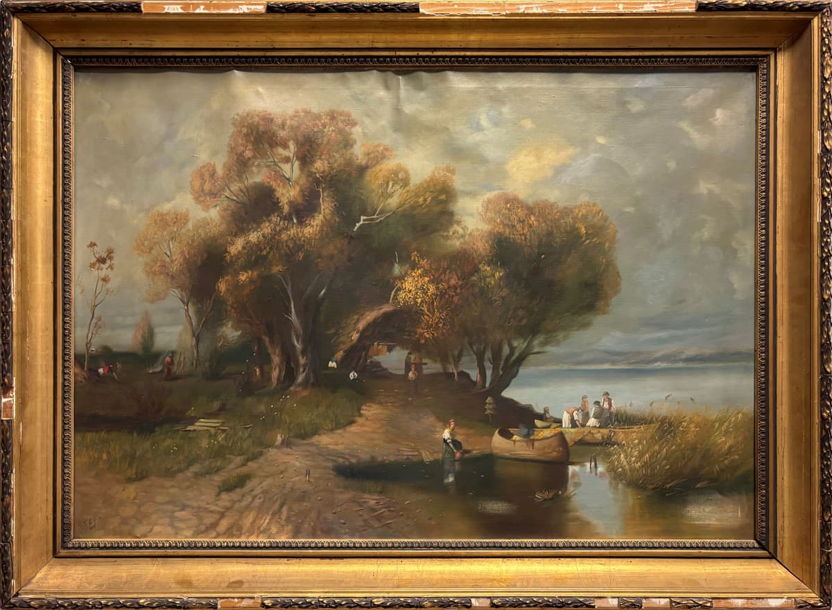 Őszi fűzfák alatt – parti élet a nyugodt víznél