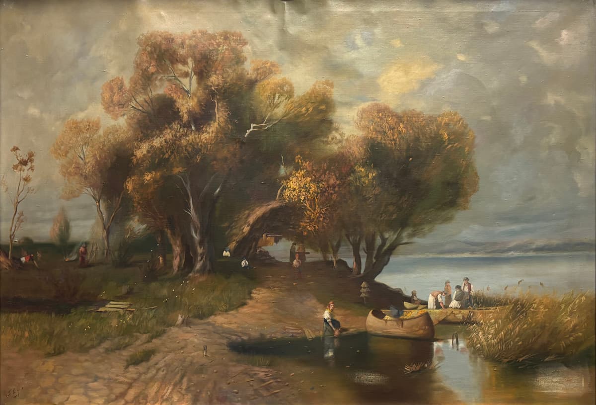 Őszi fűzfák alatt – parti élet a nyugodt víznél