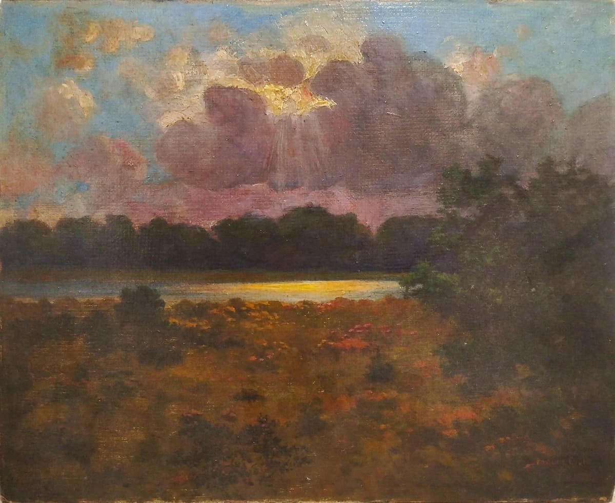 A nap búcsúja a tó felett