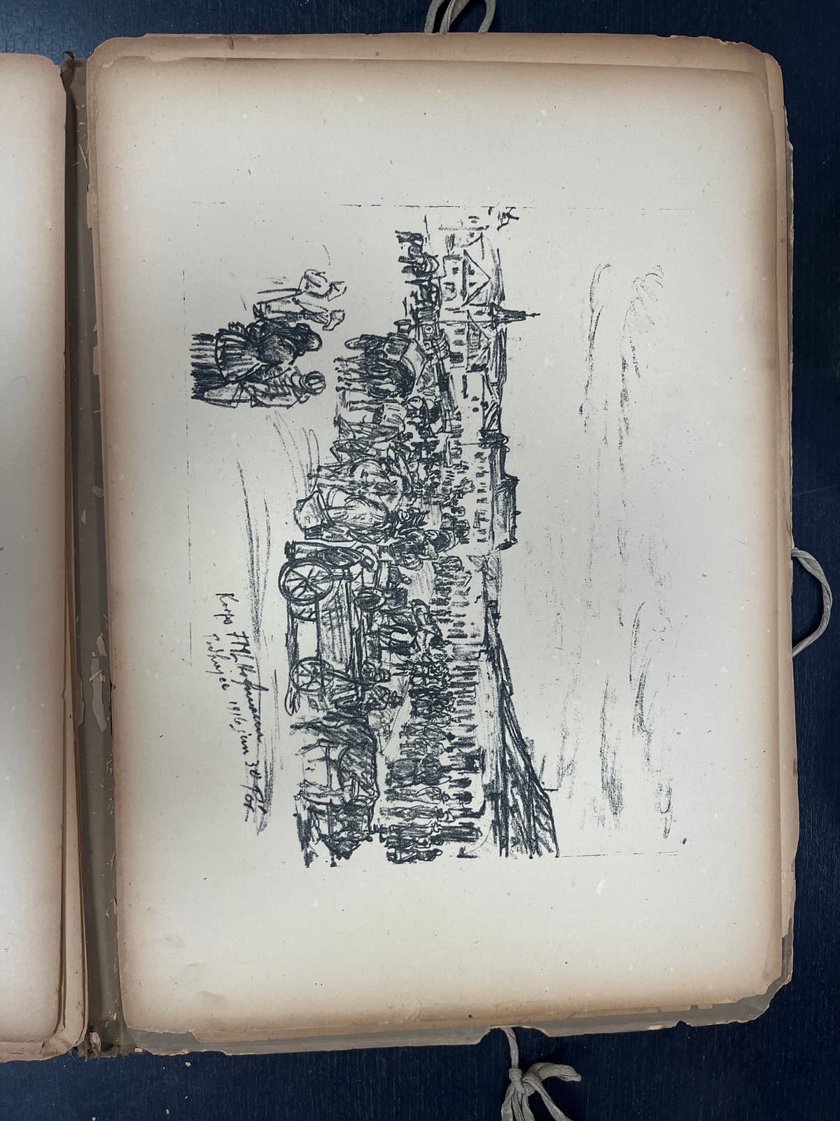 16 eredeti harctéri litográfia egy kötetben